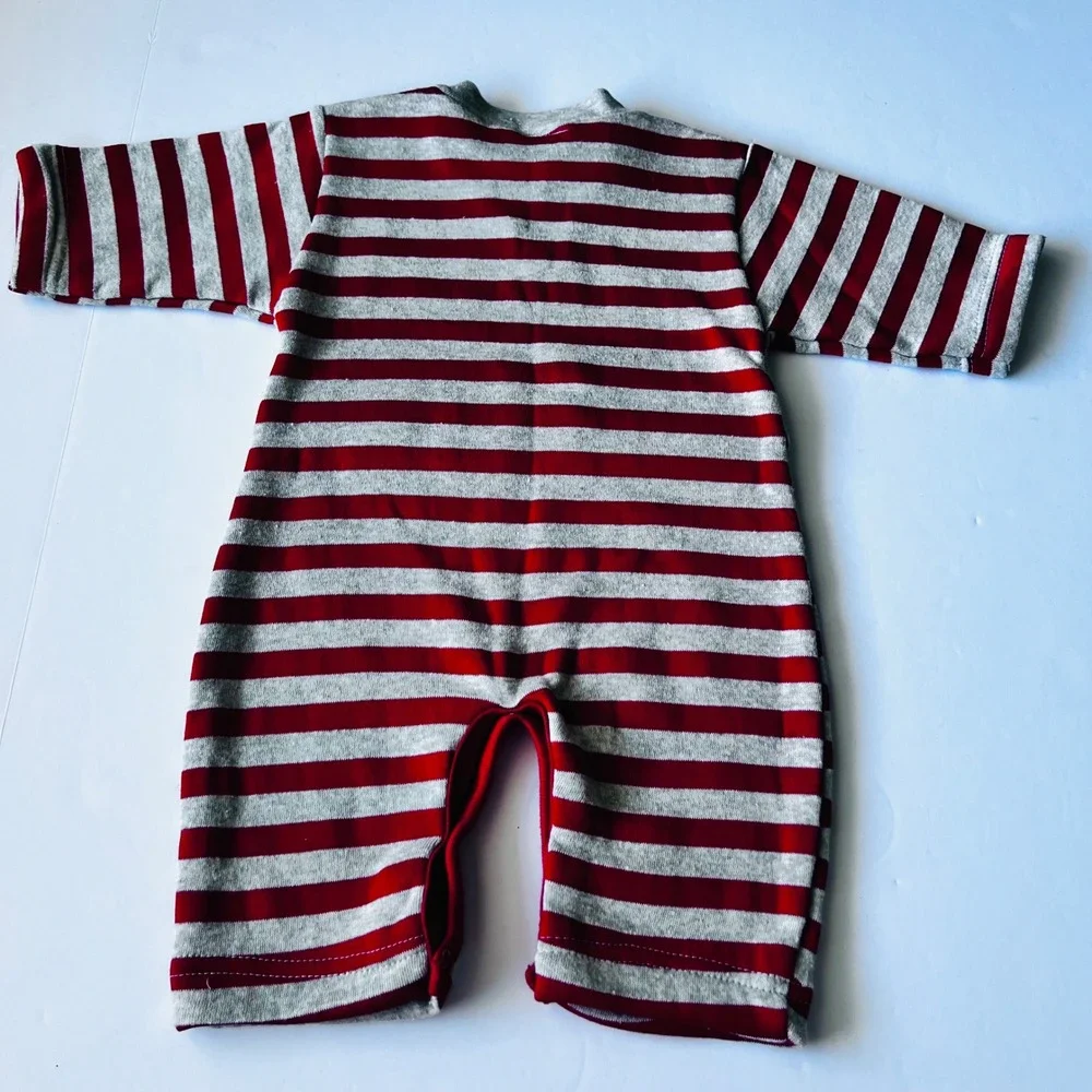 Vintage‎ NOS Cuties by Judy Bodysuit Sleeper 3-6M Striped Baby Outfit